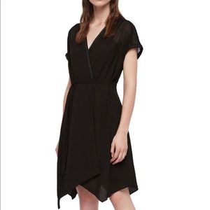 ALLSAINTS Claria asymmetrical hem dress